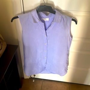 Uniqlo women’s small summer blouse - sleeveless, hardly worn - linen